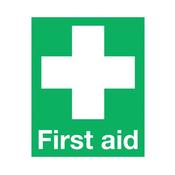 Safety Sign First Aid Sign PVC 100x250mm FA00619R