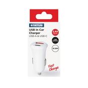 Status In Car Charger USB A/C 12v White S2USBACCC1PK6 image