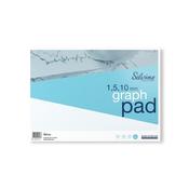 Silvine Graph Pad 1/5/10mm 50 Sheets A3 A3GP1510