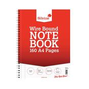 Silvine Sidebound Wire Lined Refill Pad 160 Pages A4 (6 Pack) S80Y
