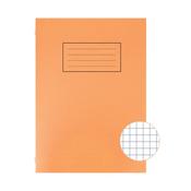 Silvine Exercise Book 5mm Squares A4 Orange (Pack of 10) EX113 image