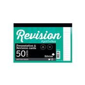 Silvine 50 Revision Notecard Pad Lined White (Pack of 1000) CR50