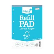 Silvine Envrion Ruled Refill Pad A4 160 Pages (Pack of 5) FSCRP80 image
