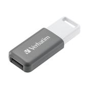 Verbatim Databar USB Drive USB 2.0 128GB Grey 49456 image