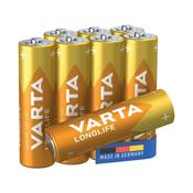 Varta Longlife AA Battery (Pack of 8) 04106101418