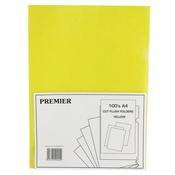 Yellow Cut Flush Folders (Pack of 100) WX01487