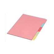 A4 Manilla Divider 5-Part Assorted WX26081