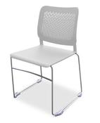 Malika Chair White Skid Base image