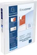 Exacompta Kreacover A4 Presentation Ring Binder 25mm 2-Ring Plastic Cover White | 54946E image