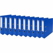 Exacompta - Ref 53752E - Prem'Touch PVC A4 Lever Arch File 70mm Spine, 75mm FSC-Certified - Dark Blue Cover - Pack of 10 image