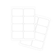 Forofis Self-Adhesive White Labels 8 Per Sheet (100 Sheets)