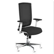 Begin Series White CHR/Base Lumbar Zodiac PUS arms - MS2001 Black Mesh – Blazer image