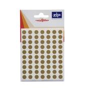 Hang Pack Labels 8mm Circles Gold (Pack 20)