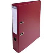 Exacompta - Ref 53704EA- Prem'Touch PVC A4 Lever Arch File 70mm Spine, 75mm FSC-Certified - Burgundy Cover