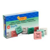 Jovi Soft Eraser Assorted Colours CDU – Soft Rubber Erasers for School, Office &amp; Art Use