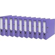 Exacompta LAF Prem'Touch Lever Arch File A4 PVC 70mm Spine Dark Purple 53757E - Pack of 10