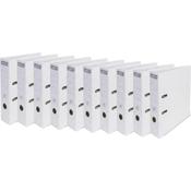 Exacompta - Ref 53748E - Prem'Touch PVC A4 Lever Arch File 70mm Spine, 75mm FSC-Certified - White Cover - Pack of 10 image