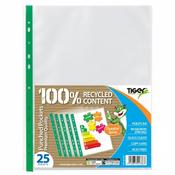 Tiger Premium A4 Multipunch Pockets, 90 Micron (Pack of 25)