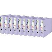 Exacompta - Ref - Prem'Touch PVC A4 Lever Arch File 70mm Spine, 75mm FSC-Certified -Lilac Cover - Pack of 10 image