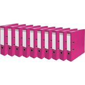 Exacompta - Ref 53747E - Prem'Touch PVC A4 Lever Arch File 70mm Spine, 75mm  FSC-Certified -Fuchsia Cover - Pack of 10 image