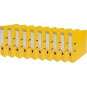 Exacompta - Ref 53749E - Prem'Touch PVC A4 Lever Arch File 70mm Spine, 75mm FSC-Certified - Yellow Cover - Pack of 10 image