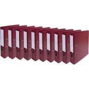 Exacompta - Ref 53740E - Prem'Touch PVC A4 Lever Arch File 70mm Spine, 75mm  FSC-Certified - Burgundy Cover - Pack of 10 image