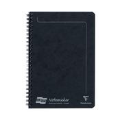 Clairefontaine Europa Notemaker A5 Wirebound Pressboard Cover Notebook Ruled 120 Pages Black
