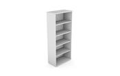 Kito High White Open Bookcase - 5-Tier Tall Office Storage - 1850mm (H) x 800mm (W)