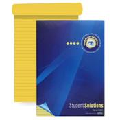 Student Solutions A4 100 Page Top Bound Visual Memory Aid Refill Pad – Lemon, Ruled Writing Pad