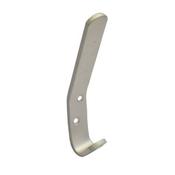 Hat and Coat Single Aluminium Hook Sold SingularlyFixings Included J4303Screw on Face-Fix image