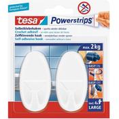 Tesa UK Powerstrips Large Hooks with Removable Adhesive Strips