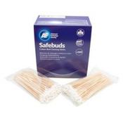 AF Safebuds, Long Wooden Cotton Bud Cleaning Sticks – 10 bags of 100 (Pack of 1000) SBU000