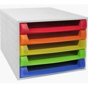 Exacompta The Box - Linicolor - 387 x 284 x 218mm - Ref 221098D - Translucent Harlequin