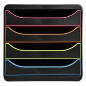 Exacompta Big Box Black Harlequin 4 Drawers Set Ref. 310914D