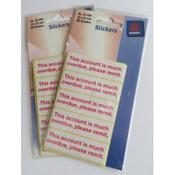 Avery Account Overdue 19x62mm 35 stickers