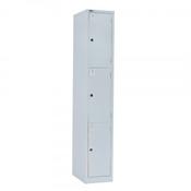 Bisley 3 Door Locker 305x305x1802mm Goose Grey CLK123 image