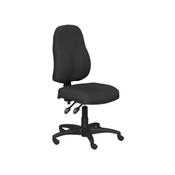 O.A Series High Backrest Operators Swivel Chair Black Vinyl image