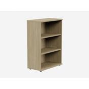 Kito Open Office Bookcase 1130mm (H) x 800mm (W) - High 3 Level - Urban Oak image