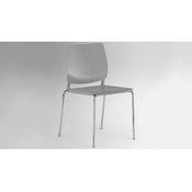 Malika Chair Grey Rasberry Padded Seat