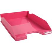 Exacompta Midi Combo Letter Tray A4 - W255xD346xH65mm - Glossy Raspberry - Ref 113284D image