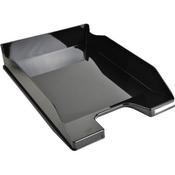 Exacompta Midi Combo Letter Tray A4 - W255xD346xH65mm - Gloss Black- Ref 113214D image