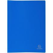 Exacompta 8547E A4 Soft Polypropylene Display Book Blue – 40 Pockets, 80 Viewing Pages, Document Presentation Folder image