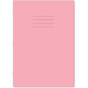Lismore A4 Exercise Book 80 Page Feint &amp; Margin Pink