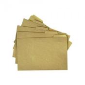 5 Cut tabbed Filing Folders Manilla Foolscap