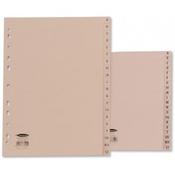 Concord Manilla Index Punched 2 Holes A-Z 20-Part A5 Buff Ref 78502