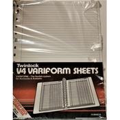 Rexel Twinlock Variform V4 Refill Sheets Feint 75927