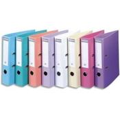 Exacompta - Ref 53084E - Prem'Touch PVC A4 Lever Arch File 70mm Spine, 75mm FSC-Certified -  Assorted Pastel Colours Cover - Pack of 10