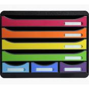 Exacompta Store-Box Mini 7 Drawers Harlequin Ref. 307798D