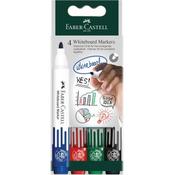 Faber-Castell Whiteboard Marker Bullet Wallet of 4 Assorted 253942