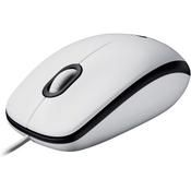 Logitech M100 Wired USB Mouse 3-Buttons,1000 DPI Optical Tracking Ambidextrous Compatible with PC Mac Laptop White 910-006764